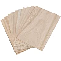 SODIAL 10 Piezas de LáMinas de Madera de Balsa Placa de Madera 150X100X2Mm para Casa Barco Artesanía Modelo DIY